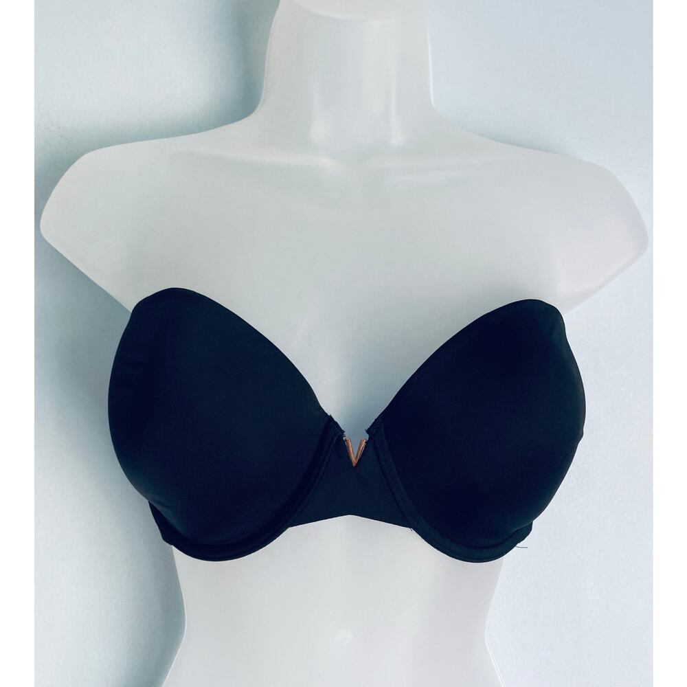 Victoria's Secret Strapless Bra 34DD Black NWOT